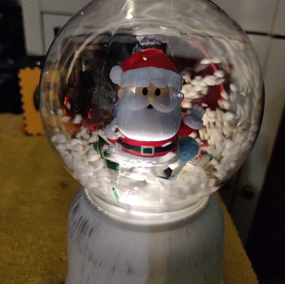 Santa Claus Snow globe handmade personalized - Picture 3 of 5